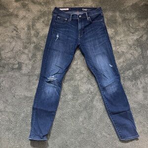GAP Dark Blue Ripped Jeans